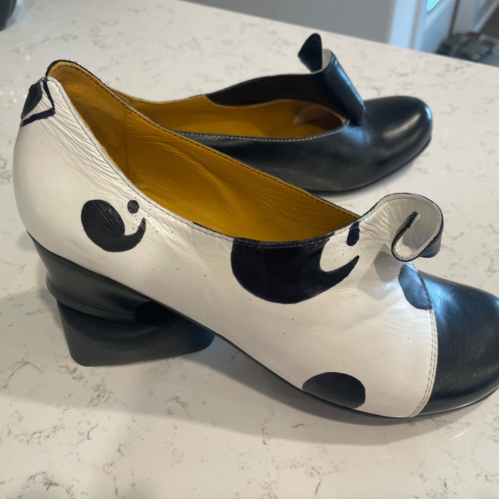 Vladi hand painted shoes.